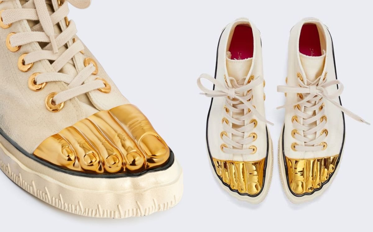 Tenis dorados hotsell